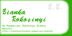 bianka rokosinyi business card